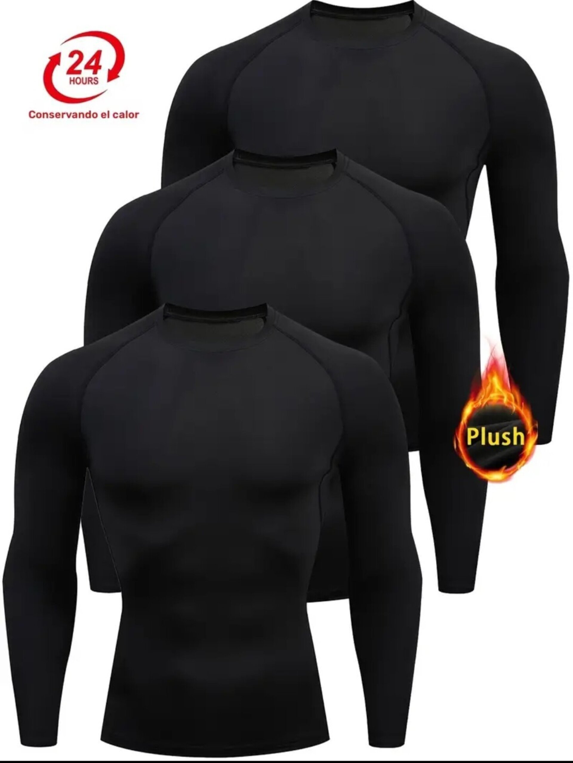 Camiseta Térmica Negra - 3